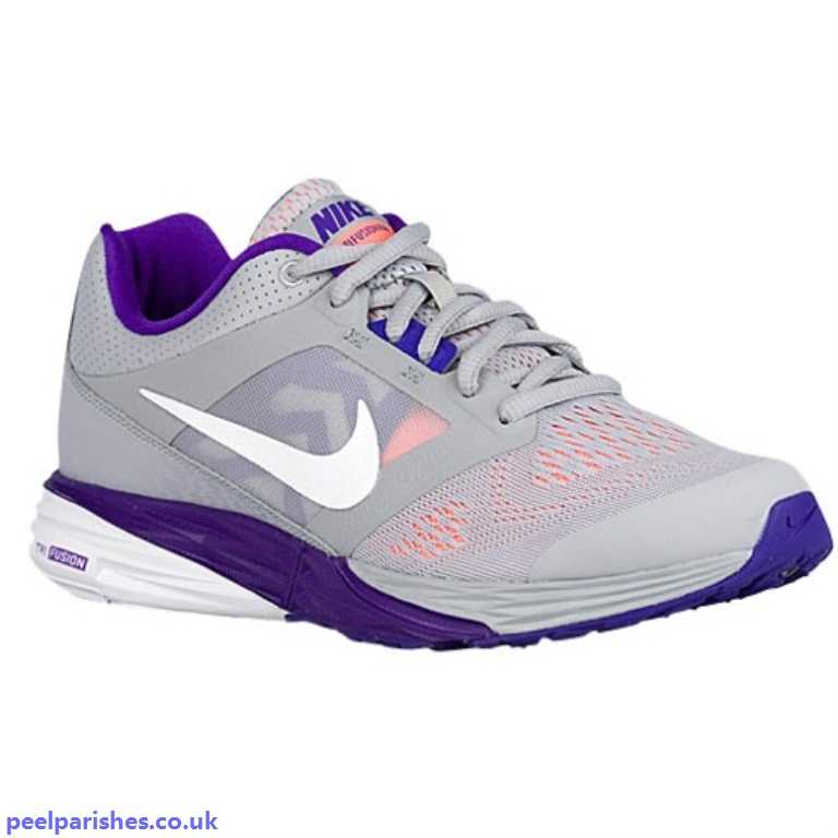White and Purple Wolf Logo - Best Quality Women's Nike Tri Fusion Run Running Shoes Atomic Pink