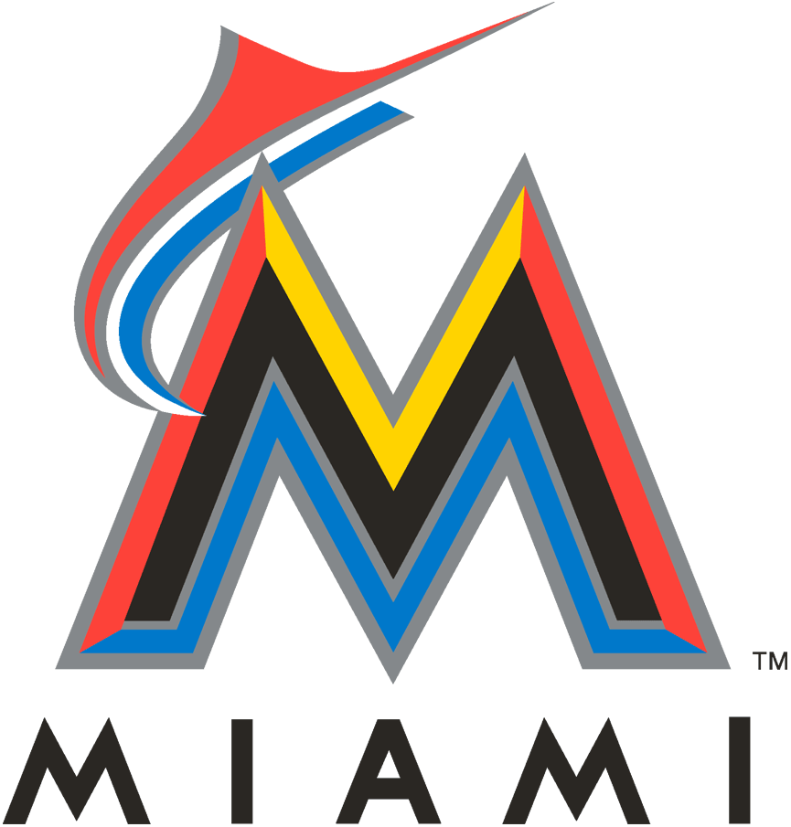 Black Orange M Logo - Miami Marlins Primary Logo - National League (NL) - Chris Creamer's ...