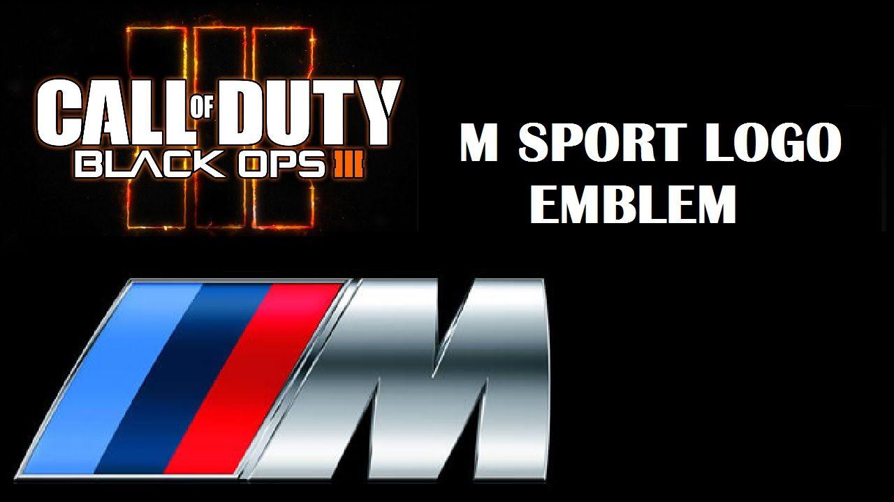Black Orange M Logo - BMW M Sport Logo Call Of Duty Black Ops 3 Emblem Editor - YouTube