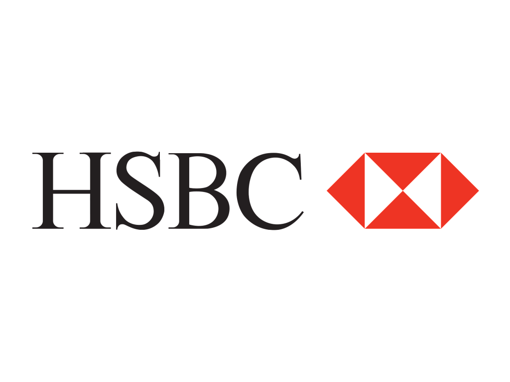 Hexagon White with Red Hourglass Logo - HSBC logo | Logok