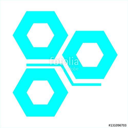 Hexagon Blue Bank Logo - Hexagon Flat Logo 