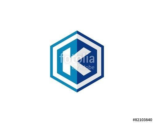 Hexagon Blue Bank Logo - K hexagon 2