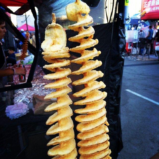 Potato Swirl Logo - Potato swirl on a stick #dtlanightmarket #swirlspotatosand