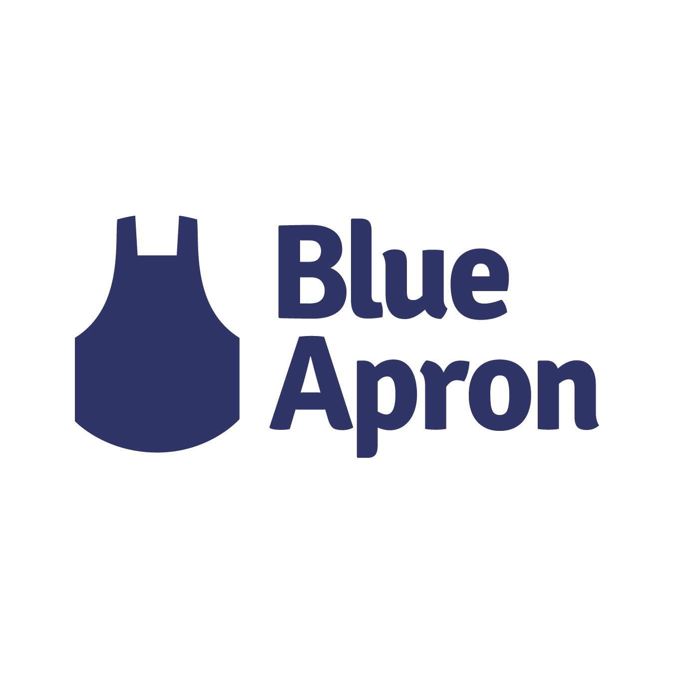 Square in a Blue P Logo - Blue Apron Square