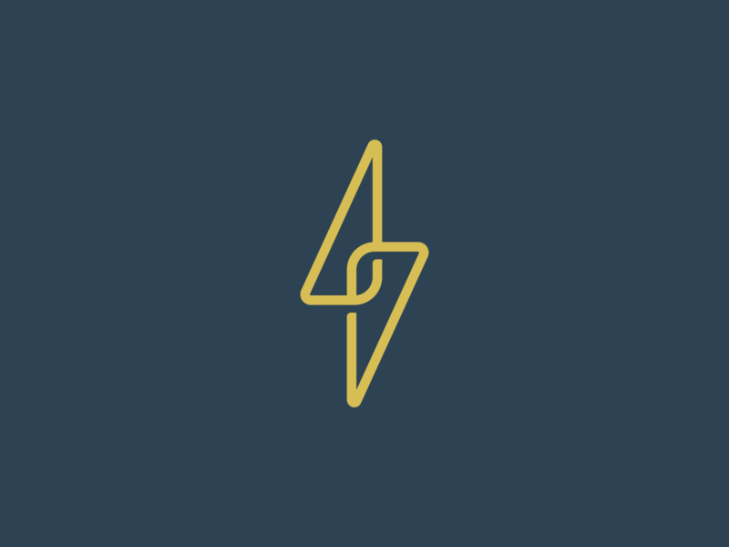 Lightning Bolt Cool Logo - Lightning Bolt Logo by Tommy Blake | Dribbble | Dribbble