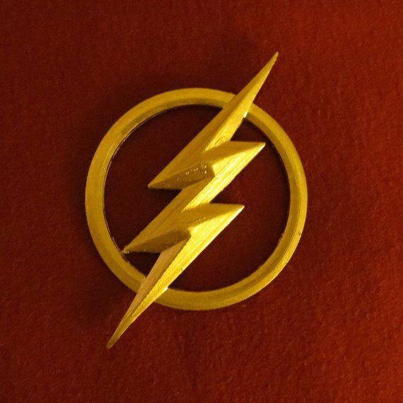 Lightning Bolt Cool Logo - Flash costume 3D printed lightning bolt emblem prop for | Etsy
