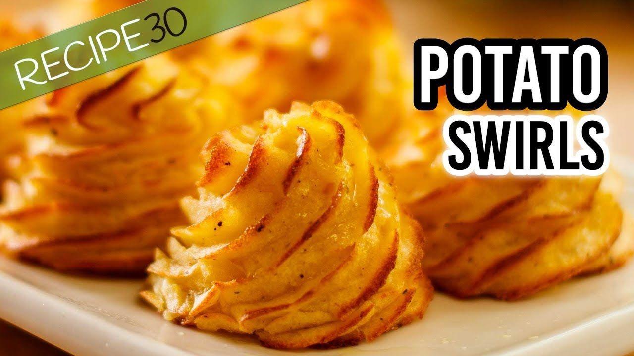 Potato Swirl Logo - Buttery Potato Swirls known as Pommes Duchesse - YouTube