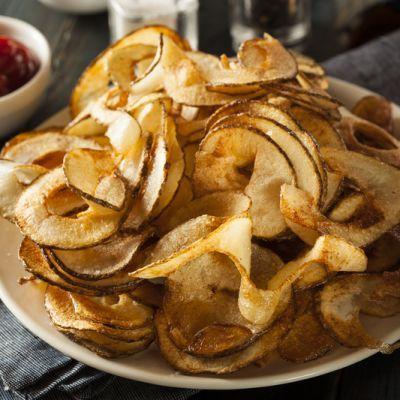 Potato Swirl Logo - Appetizers. Baked Spiral Cut Potato Chips Recipe