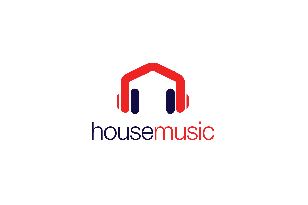 Headphones Logo - House Music—Headphones Logo Design | Logo Cowboy