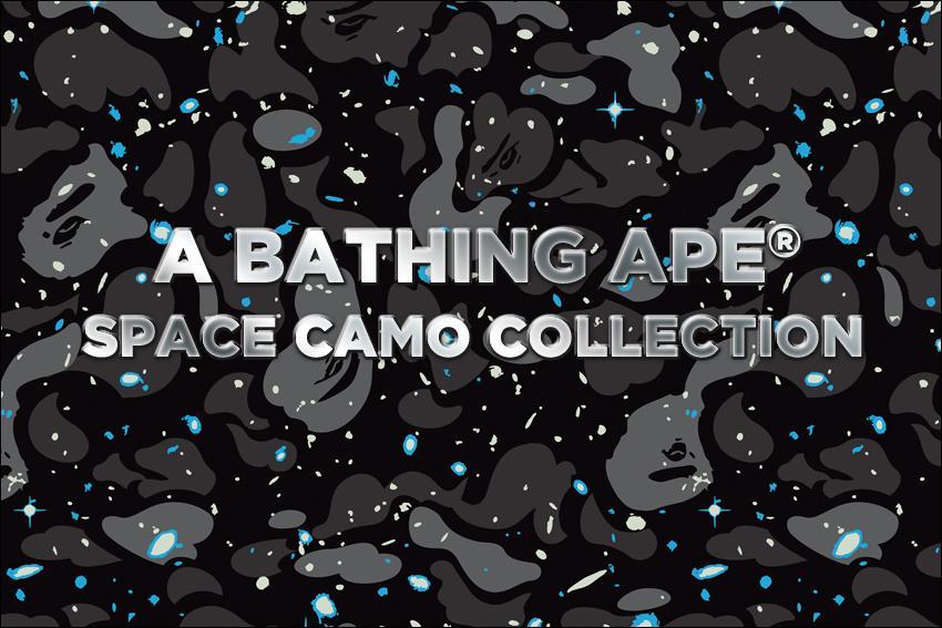 BAPE Camo Logo - A BATHING APE® SPACE CAMO COLLECTION. us.bape.com