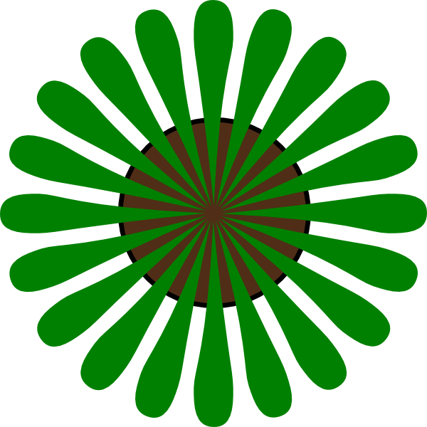Green Flower Shape of Logo - Green Flower Shape Clip Art at Clker.com - vector clip art online ...
