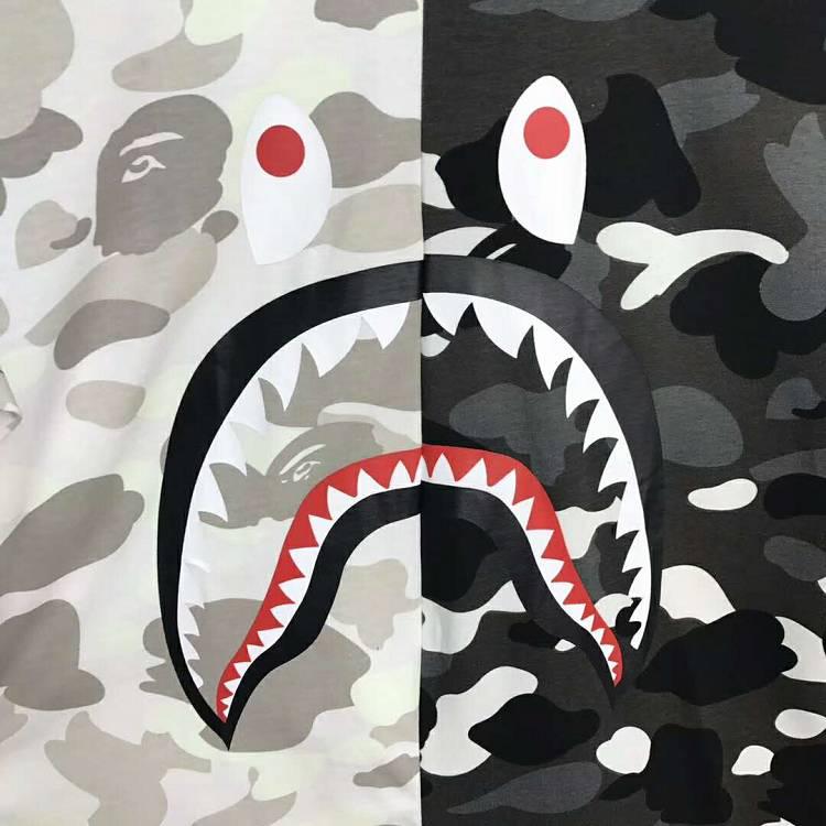Black And White Bape Shark Logo Logodix - bape t shirt roblox