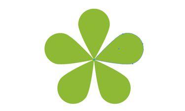 Green Flower Shape of Logo - Forming Flower Shape in less than a Minute