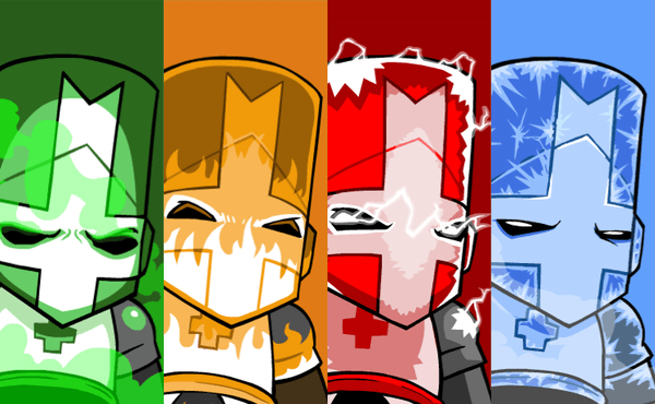 Orange and Blue Knight Logo - Green, Orange, Red and Blue Knight [Castle Crashers] | My Name is ...
