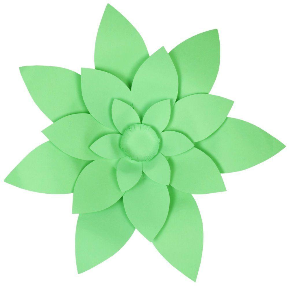 Green Flower Shape of Logo - UK Based Giant Paper Flower Decoration for Weddings, Parties and Events