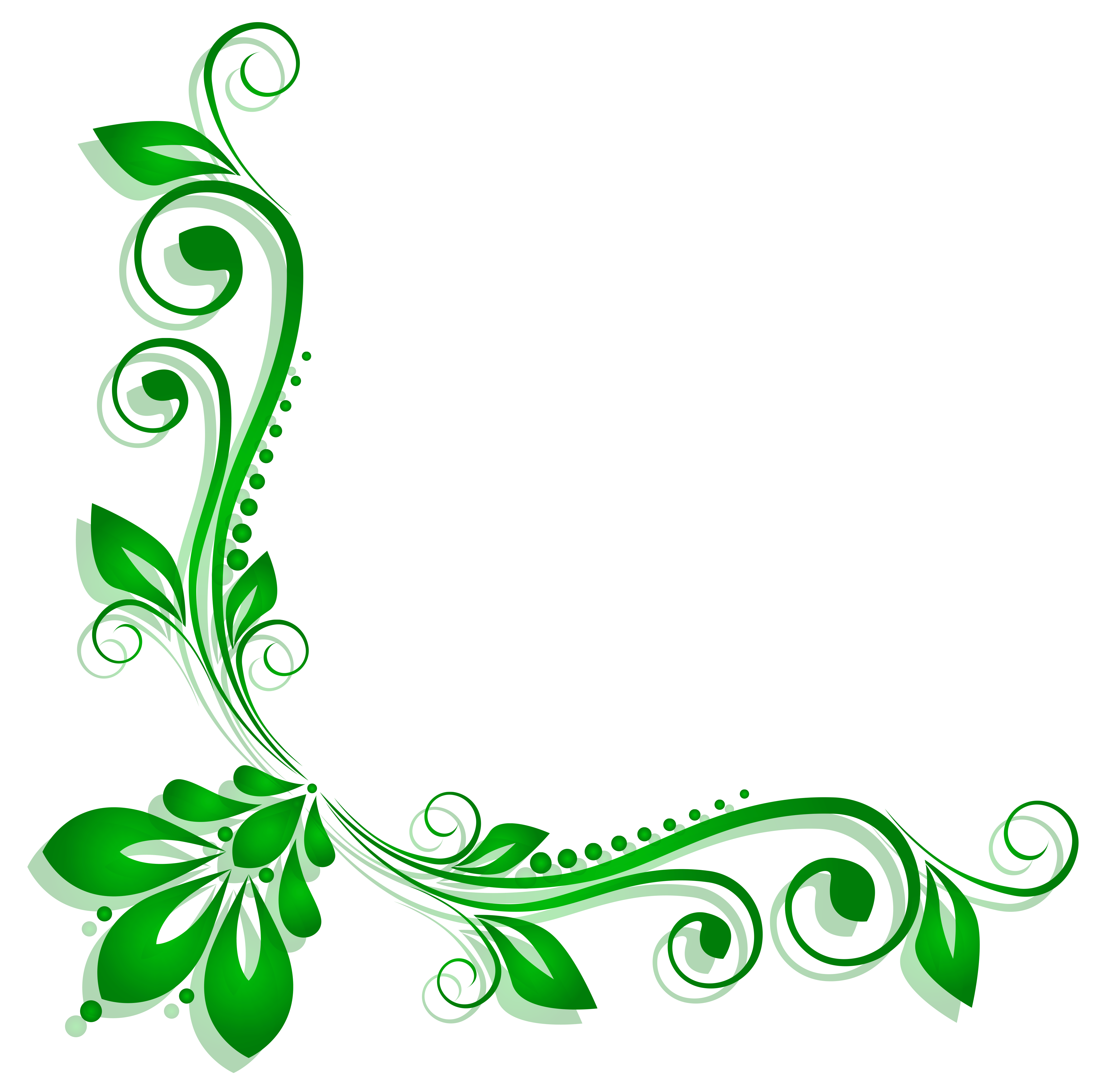 Green Flower Shape of Logo - Free Green Floral Cliparts, Download Free Clip Art, Free Clip Art on ...