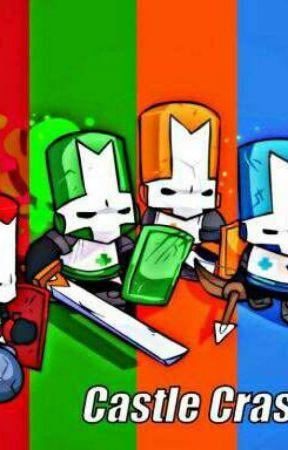 Orange and Blue Knight Logo - castle crashers knight x reader oneshorts Knight x rebal