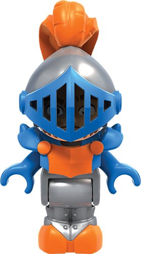 Orange and Blue Knight Logo - Mega Construx™ World - Blue Knight Spy | Mega Construx