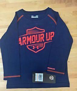 Orange and Blue Knight Logo - Boys Under Armour 2 Piece Long Sleeves with Pants Armour Up Blue