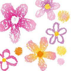 Crayon Flower Logo - Hand-drawn Flower A_Crayon | CLIP STUDIO PAINT | CLIP STUDIO.NET