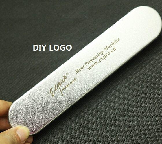Box Company Logo - 4Y4A] DIY LOGO Advanced Metal Pencil box gift box packaging business ...