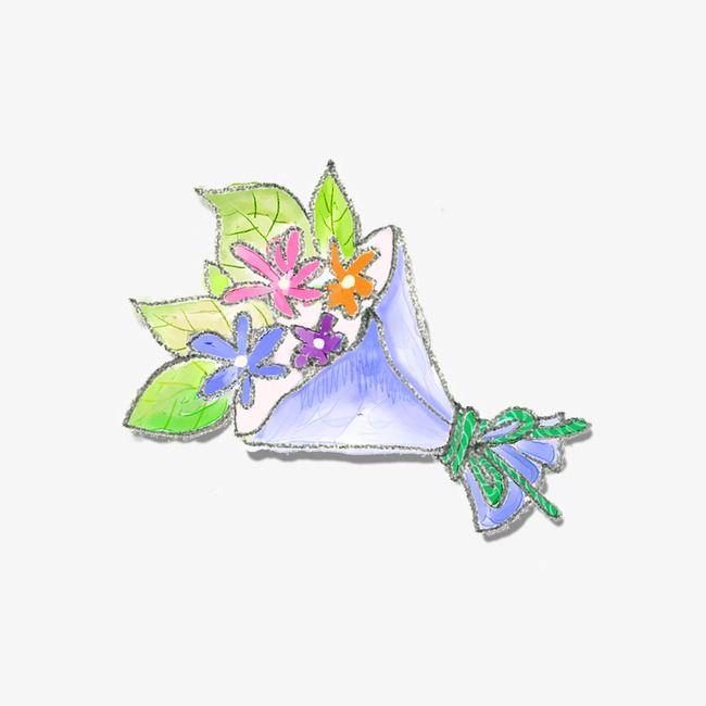 Crayon Flower Logo - Creative Cartoon Crayon Flowers, Cartoon Clipart, Crayon, Cartoon