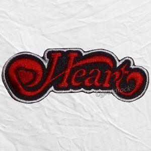Heart Band Logo - Heart Logo Embroidered Patch Rock Band Ann Nancy Wilson Ben Smith