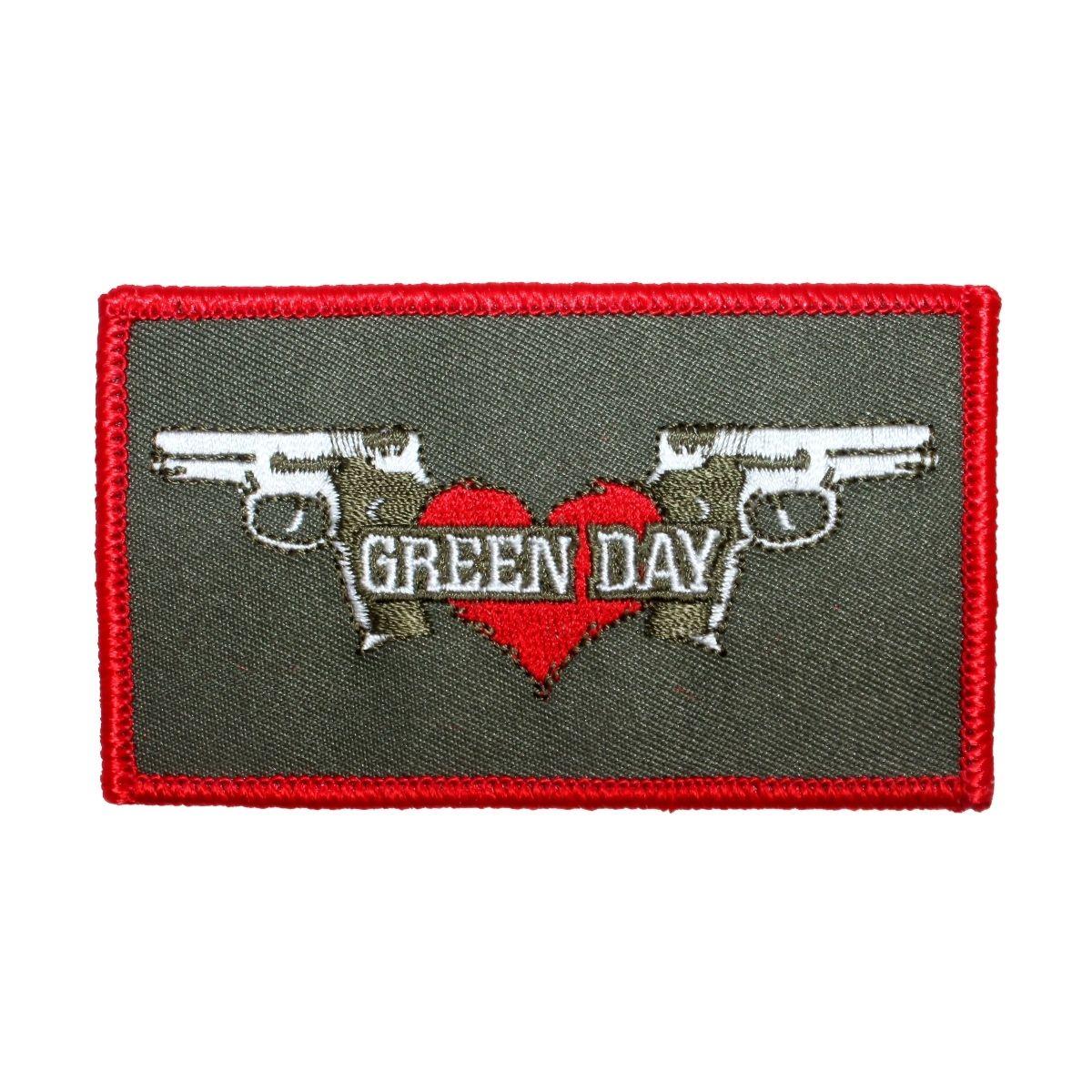 Heart Band Logo - Green Day Love Guns & Heart Band Logo Punk Rock Music Fan Iron ...