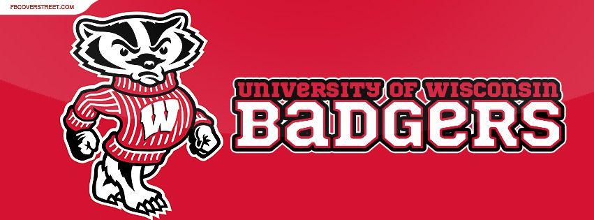 University of Wisconsin Logo - University of Wisconsin Badgers Logo Glare Facebook Cover ...