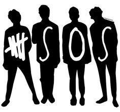 5 Seconds of Summer Black and White Logo - best 5SOS image. Picture, 5 Seconds of Summer