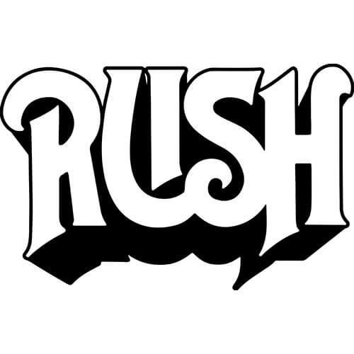 Rush Band Logo - Rush Decal Sticker - RUSH-BAND-LOGO-DECAL | Thriftysigns