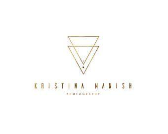 Gold Triangle Logo - Triangle logo | Etsy