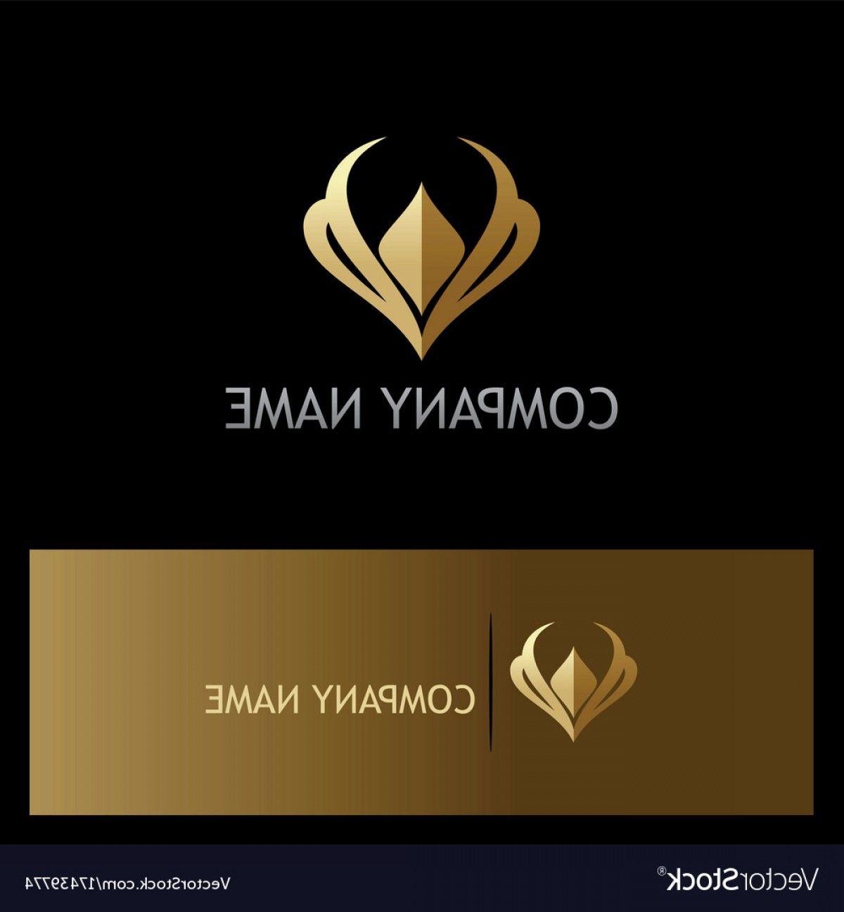 Golden V Logo - Golden Luxury Letter V Logo Vector | SOIDERGI
