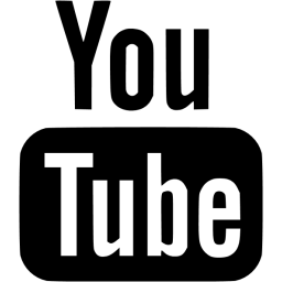 Black YouTube Logo - Black youtube icon - Free black site logo icons