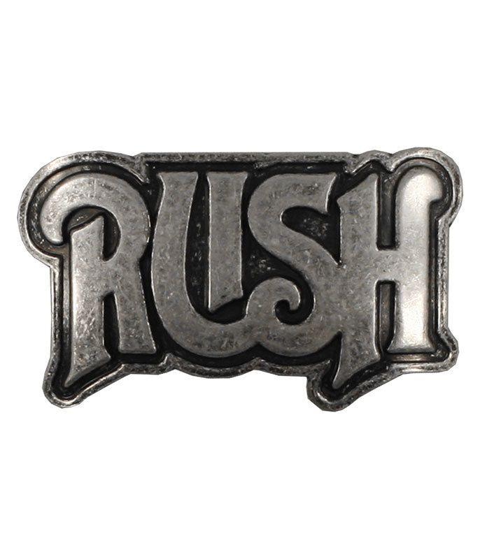 Rush Logo - Rush Logo Belt Buckle Silver Liquid Blue