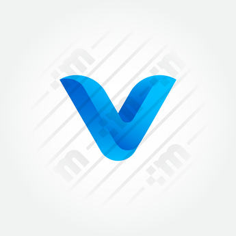 Golden V Logo - 3D Logo Design V Golden Ratio – Clever Mark Store