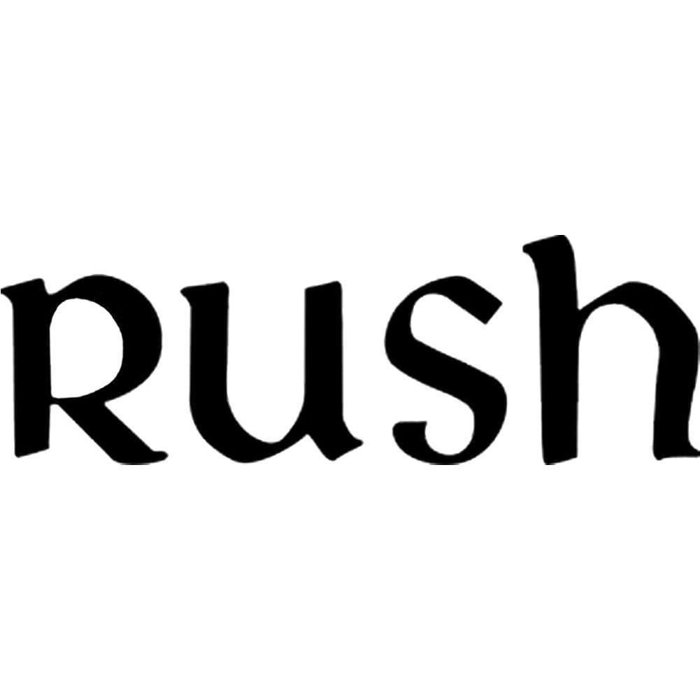 Rush Logo - Rush New Logo Rub-On Sticker - Black – RockMerch
