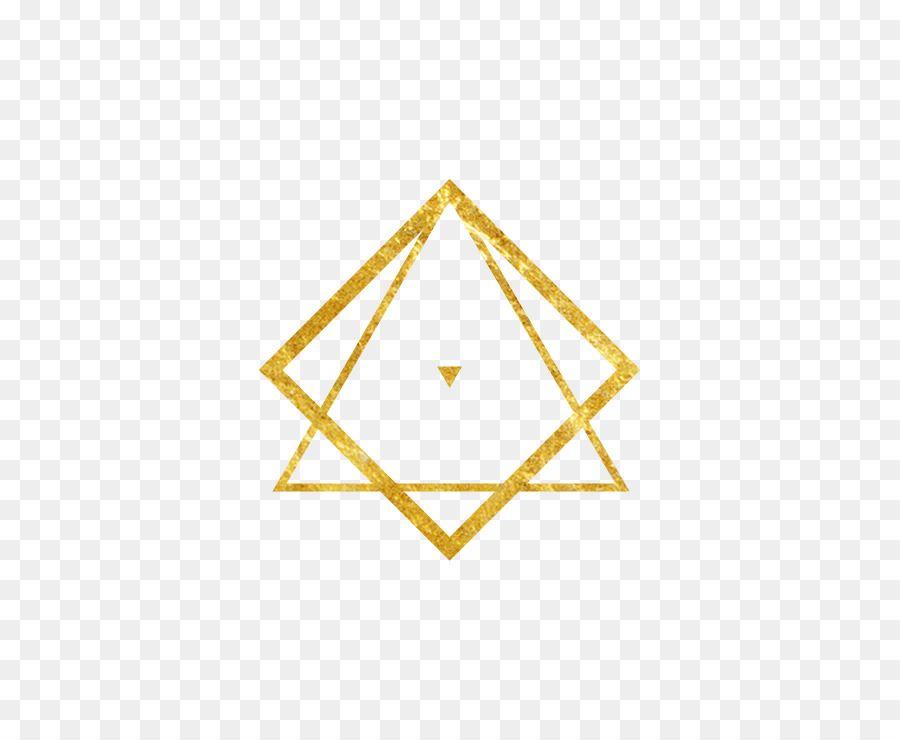 Gold Triangle Logo - Triangle Area Symmetry Pattern - GOLD LINE png download - 729*729 ...