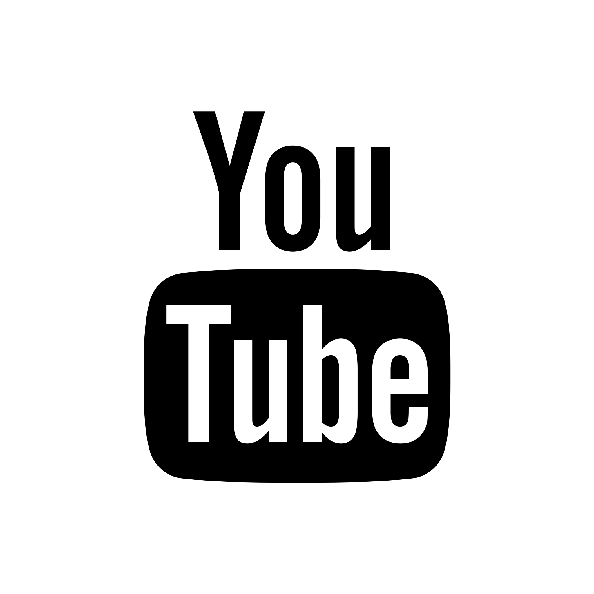 YouTube Black Logo - Youtube black and white logo png 6 PNG Image
