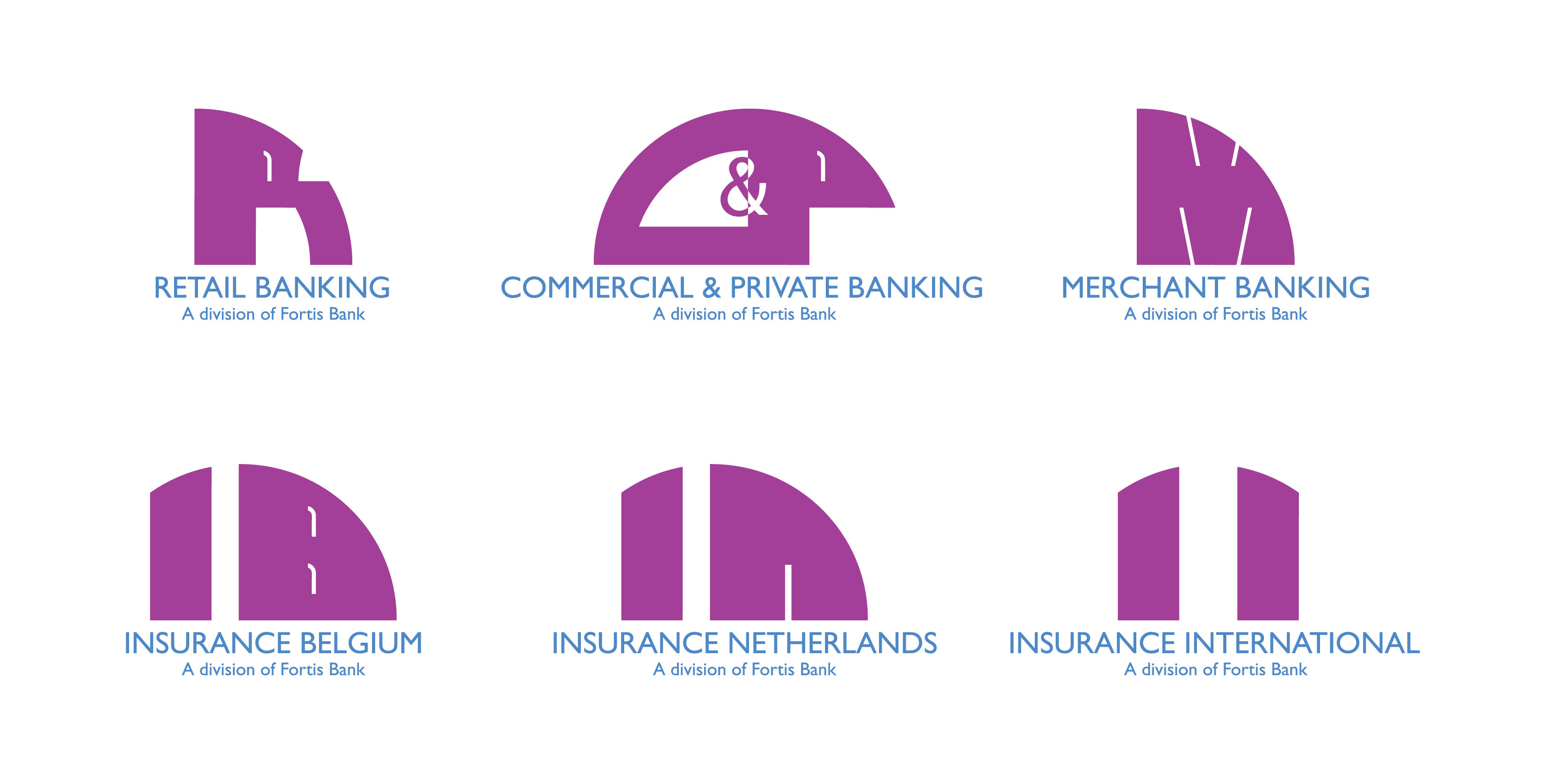 Purple Circle Bank Logo - Fortis Bank Logos. David Christian's Blog