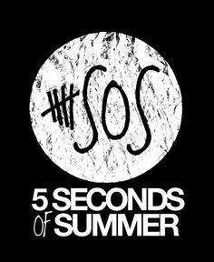 5 Seconds of Summer Black and White Logo - best Bands image Seconds of Summer