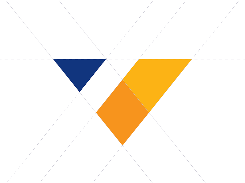 Golden V Logo - V logo