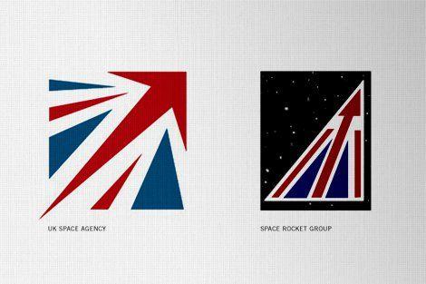 Space Agency Logo - UK Space Agency Logo vs Space Rocket Group Logo | The Logo Smith