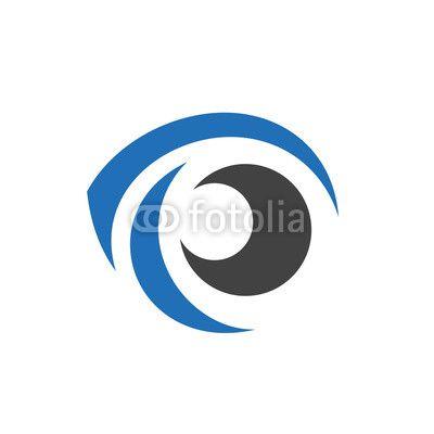 Cool Eye Logo - Cool Eye Logo Element. Isolated on white background, vector