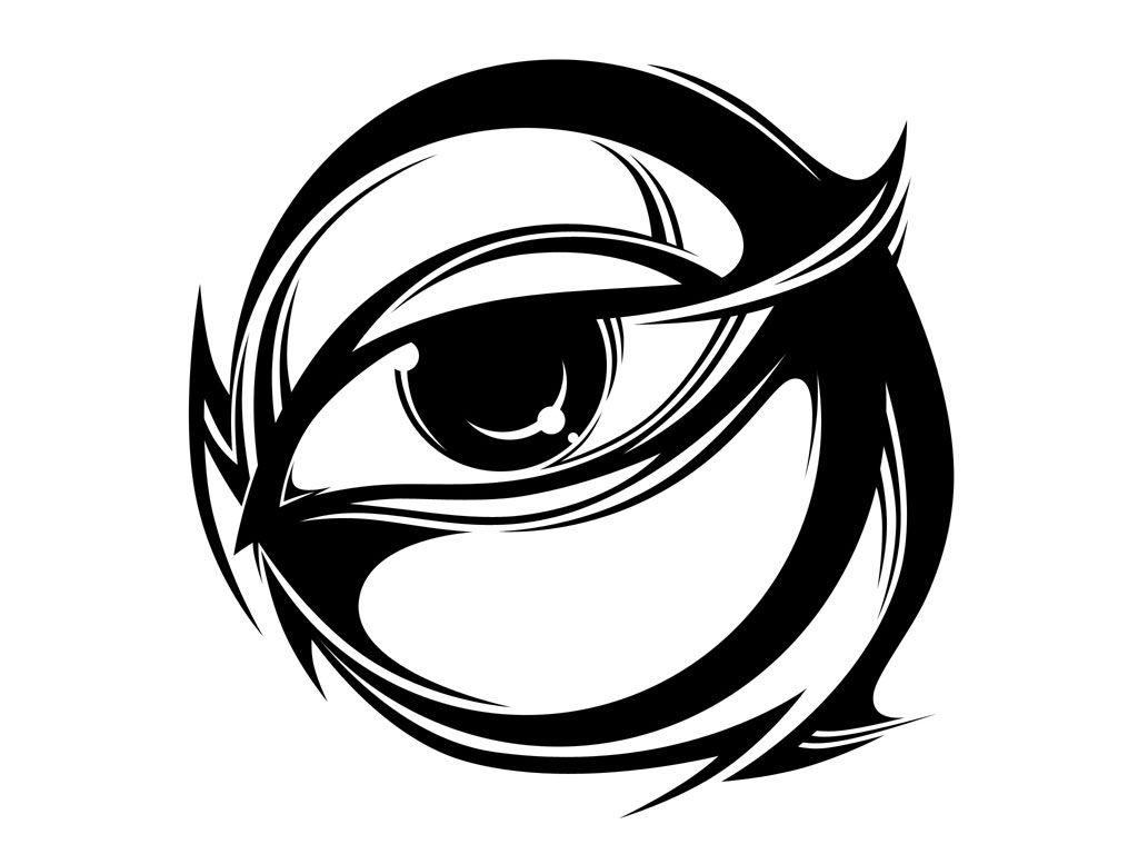 Cool Eye Logo - Wallpapers Logo Fox Cross Free Designs Tribal Circle And Eye - Clip ...