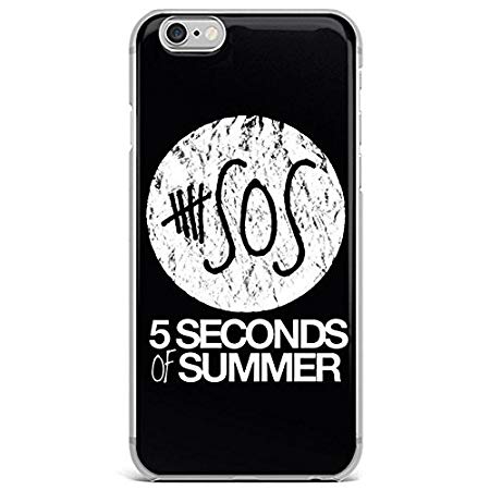 5 Seconds of Summer Black and White Logo - White 5 Seconds Of Summer Full Moon iPhone 8 Case Black Five Seconds ...