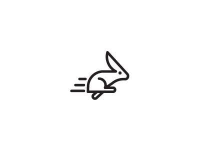 Running Rabbit Logo - Running Rabbit by Tanmay Goswami | Dribbble | Dribbble