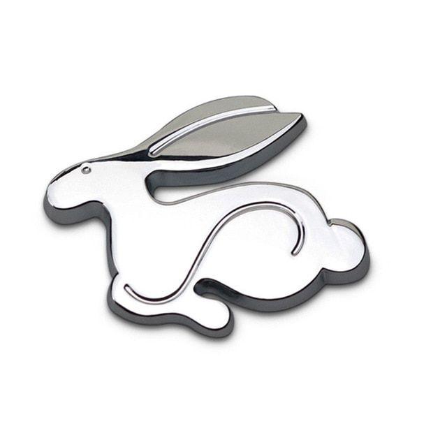 Running Rabbit Logo - 3D Metal Running Rabbit Emblem Car Rear Trunk Badge for VW Jetta
