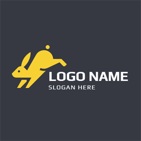 Running Rabbit Logo - Free Running Logo Designs | DesignEvo Logo Maker