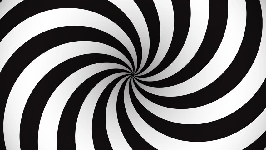 Black and White Spiral Logo - Black and White Rotating Hypnosis Stock Footage Video (100% Royalty ...